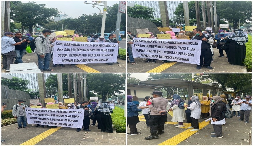 Monitoring situasi wilayah DKI Jakarta terkait Unjuk Rasa dari Pegawai PT. Pelni yang di PHK dan Pasangon tidak sesuai PKB 