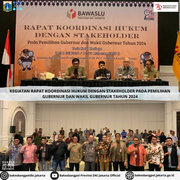 Kegiatan Rapat Koordinasi Hukum dengan Stakeholder pada Pemilihan Gubernur